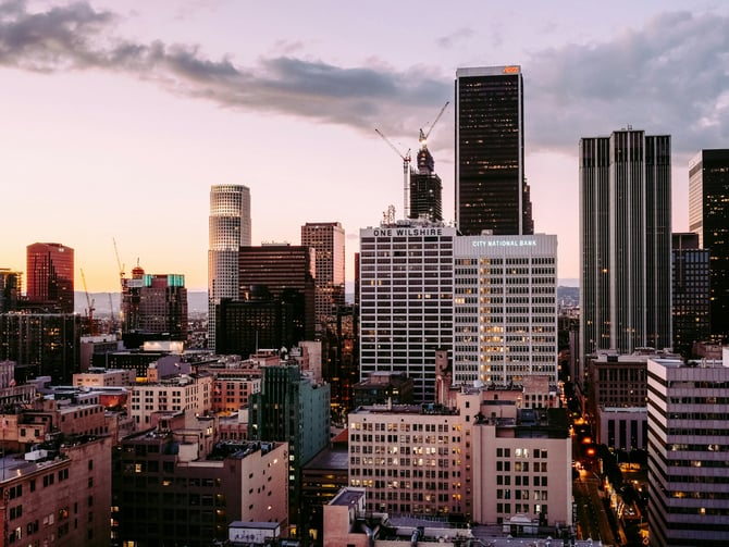 Downtown LA at Dusk